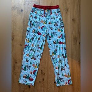 Little Sleepies Men’s Disney Pixar Christmas Village Pajama Pants Size Small